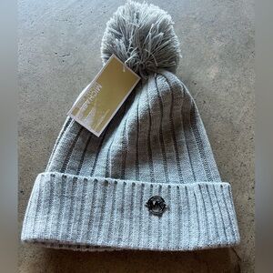MICHAEL Michael Kors Gray Pom-pom Knit Women’s Beanie Hat NWT